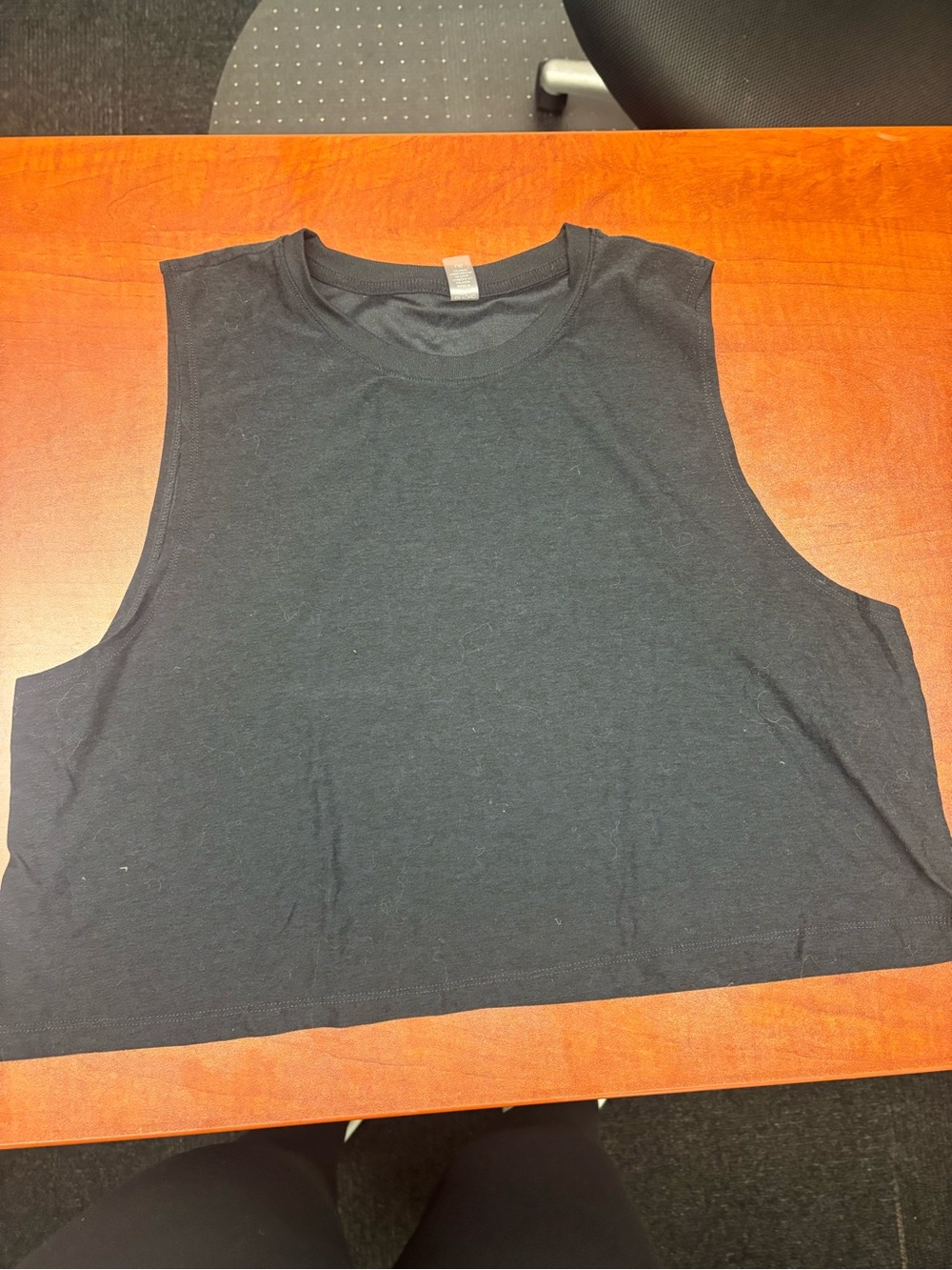 Beyond Yoga Black Cropped Muscle Tank